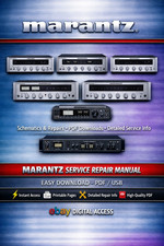 Marantz Service Manuals, Amplifier Receiver Tuner, Vintage, PDF USB