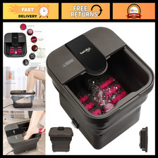 Collapsible Foot Spa with Heat, Massage  Bubble Jets - Soothing Foot Soak Tub