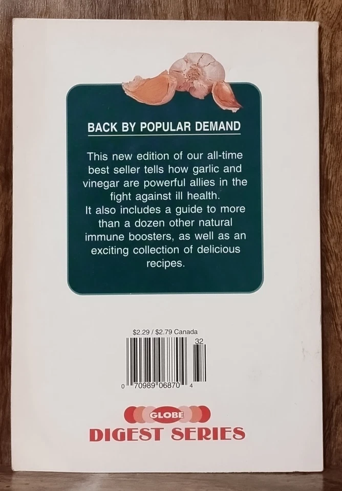 The Miracle of Garlic & Vinegar Cookbook 1997 Vintage Paperback Recipes - Image 2 of 4