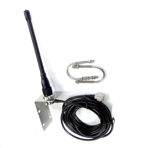 1X(Antenne Marine VHF 156-163Mhz Antenne de Mât Caoutchouc avec Câble 5M RG-588484 - Photo 2/6