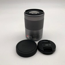 Canon EF-M 55-200mm f/4.5-6.3 IS STM Zoom Lens Silver Canon EF-M Mount Excellent