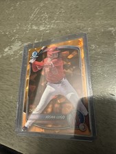 2025 Bowman Draft Sapphire Joswa Lugo Chrome Orange Refractor #/25 Angels