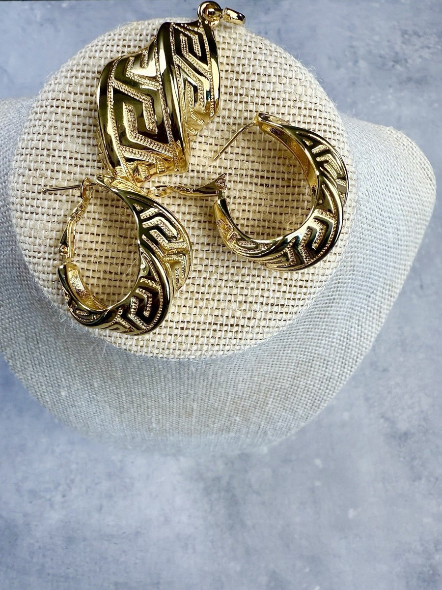 Medium Size Dubai Gold Plated Earrings And Pendant For any Occasion. View 3
