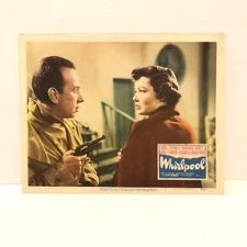 Vtg 1950 WHIRLPOOL Original Movie Lobby Card Poster Film Noir