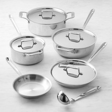 All-Clad D5® Stainless-Steel 10-Piece Essential Cookware Set, Ships Free from US