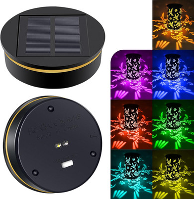 Solar Light Replacement Top 2 Pack, 8 Colors Replacement Solar Light Parts for L