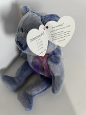 Ty Beanie Baby Periwinkle the Bear DOB February 8, 2000 MWMT 