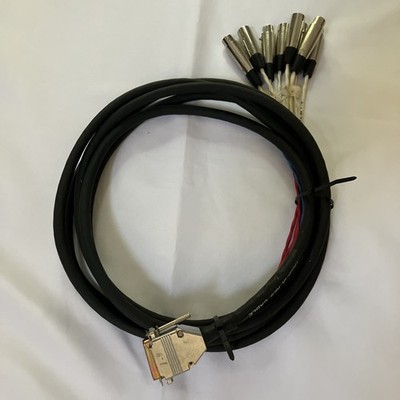 Yamaha AES 8-Channel I/O Cable DB25 to XLR M/F Audio Snake 15ft READ DESC!
