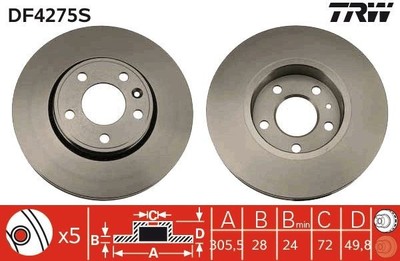 2x Bremsscheibe Vorderachse für NISSAN OPEL RENAULT PRIMASTAR Bus