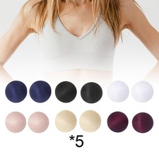 10x Bra Pads Inserts Strapless Foam Clothes Accessories Replacements Chest Pad
