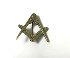 Custom Made Masonic Pin Early Type Solid Brass