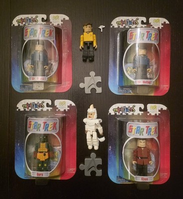 Star Trek MiniMates Kirk Spock Gorn Kahn Mulgato McCoy 2002 Neu in OVP Lot