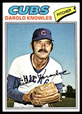 Darold Knowles 1977 Topps #169 Chicago Cubs MLB READ FREE SHIPPING AutographDen