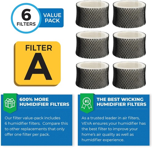 6 Pack Premium Humidifier Filters Replacement for Holmes Filter A, HWF62, HWF... - Picture 4 of 7