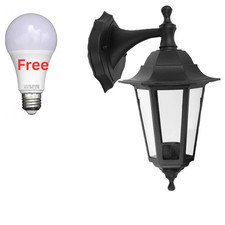 Wall-Mounted Outdoor Indoor Lantern Style Lamp Garden Light with bulb (free)