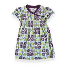Tea Collection Campanillas Wrap Neck Dress Cotton Girls 3