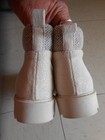 GIRLS SO BEIGE SPARKLY LACE-UP CHUNKY ANKLE BOOTS SIZE 1 — photo 8