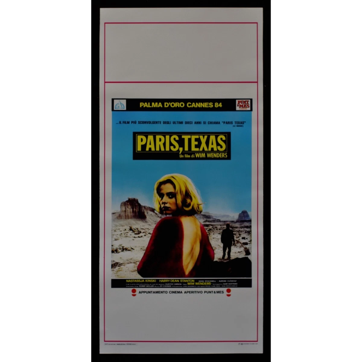 Affiche De Film Originale Française 'Paris, Texas' - Wim Wenders / Kinski - Affiche Cinéma Vintage