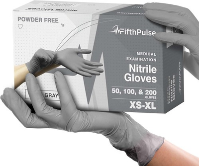 #ad #ad FifthPulse Cool Gray Nitrile Disposable Gloves Latex Free food Safe Cleaning a $14.99
