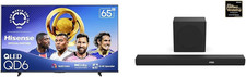 Hisense 65QD6QF QLED 4K UHD Smart Fire TV AX3100Q 3.1Ch Sound Bar with Wireless 