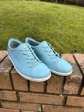 Ecco Soft Damen Freizeitschuhe türkis/hellblau geschnürt UK7,5 EU41