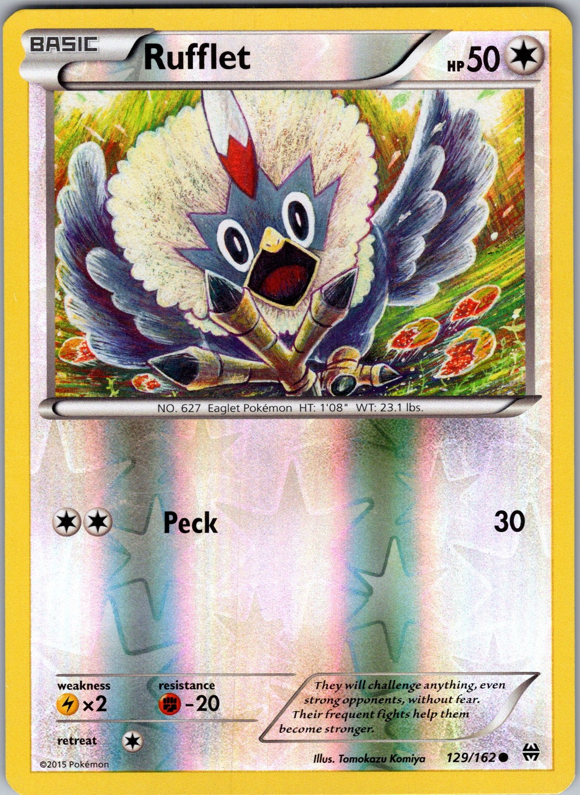 Rufflet 129/162 XY - BREAKthrough Pokemon TCG LP-NM