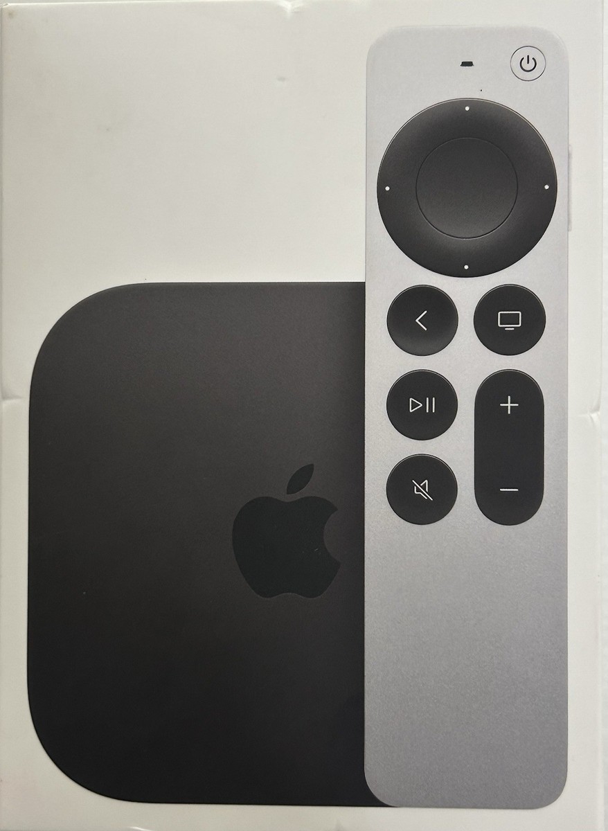 Apple TV 4K 3rd Gen. 128GB Media Streamer - Black, Wi-Fi +