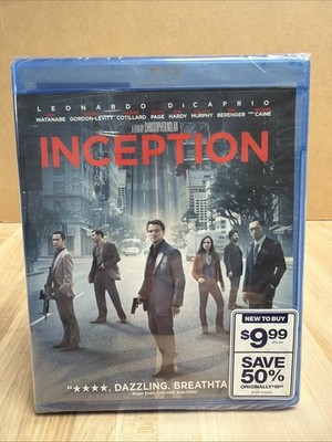 Inception (Blu-ray, 2010) Leonard DiCaprio, Elliot Page - Brand New, Sealed!