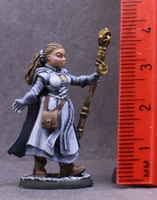 Hand Painted Reaper Miniature Metal Female Mage Dungeons and Dragons, RPG