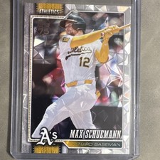 2025 Topps Series 1 Diamante Foil Max Schuemann #305 Oakland Athletics