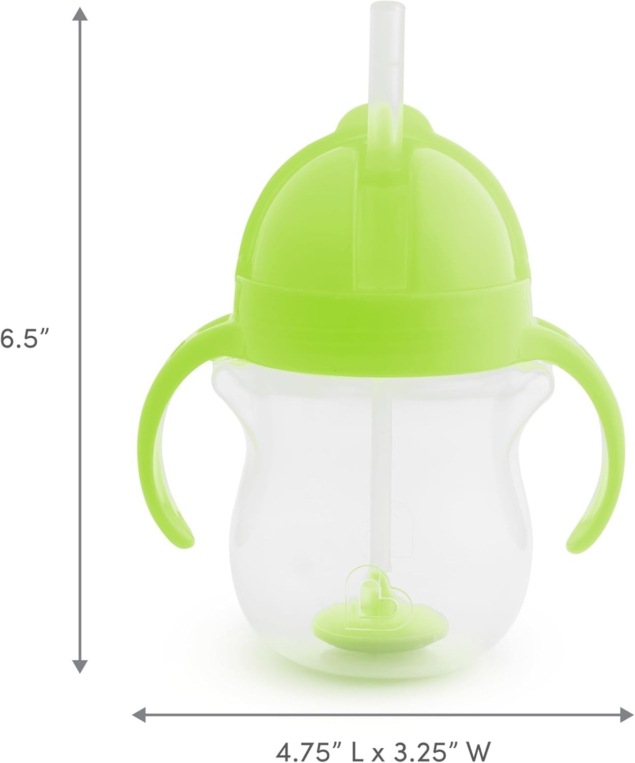Munchkin Any Angle Sippy Cups for Toddlers, Spill Proof Weighted Straw Cup with