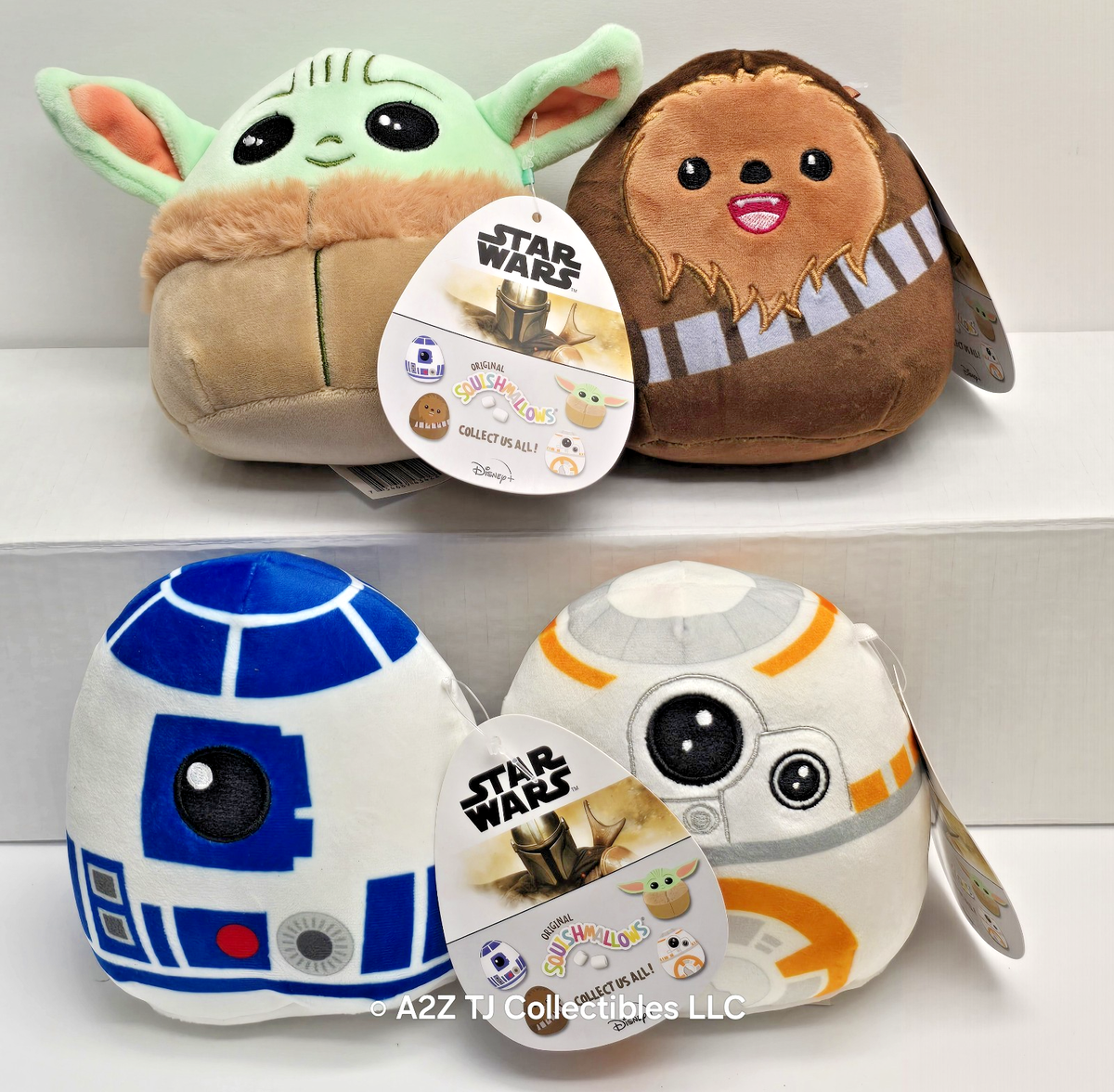 STAR WARS Squishmallowグローグクッション　希少品 Squishmallows Star Wars Plush Set R2-D2 Droid Chewbacca Wookie BB