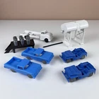 Marx #0977 Dairy Farm Milk Truck Accessory Set  w/ Blue El Caminos & Jeeps 1963