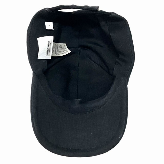 ☆BURBERRY☆TB Embroidered Ball Cap - Black☆ Burberry - Embroidered Cotton-Twill Baseball Cap - Black
