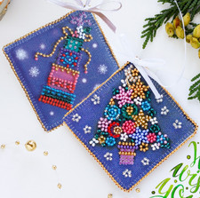 Kit de broderie de perles cadeaux - ensemble de fabrication d'ornements de No...