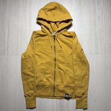 American Giant Hoodie Women s Small Yellow Blank Made In USA Sweatshirt Pullover