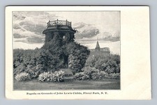 Floral Park NY-New York Pagoda On Grounds Of John Lewis Childs Vintage Postcard