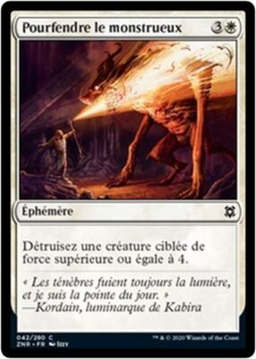 MTG Magic ZNR FOIL - Smite the Monstrous/Pourfendre le monstrueux, French/VF