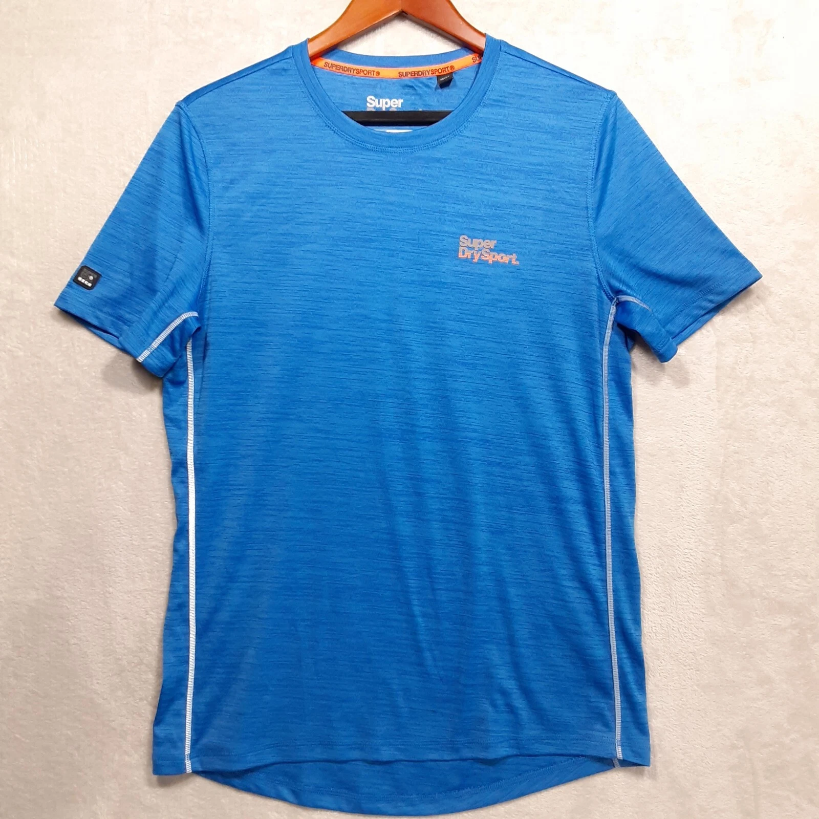 Super Dry Sport Boys Active Fit T-Shirt Sz.Large/Blue/Performance/Quick Dry