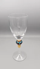 Artland Christmas Splendor Water Goblet Wine Glass 9.25" H