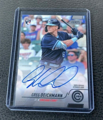 2022 Topps Stadium Club Greg Deichmann Rookie Auto