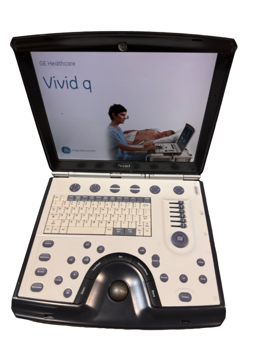 GE Vivid Q 2009 Color Doppler Ultrasound Scanner Machine