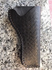 “Star Design” “RH” Custom Leather Holster Hand Tooled And Laced Made in The USA