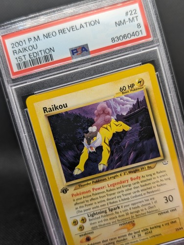 Raikou (1st Edition) graded PSA 8 for sale on eBay