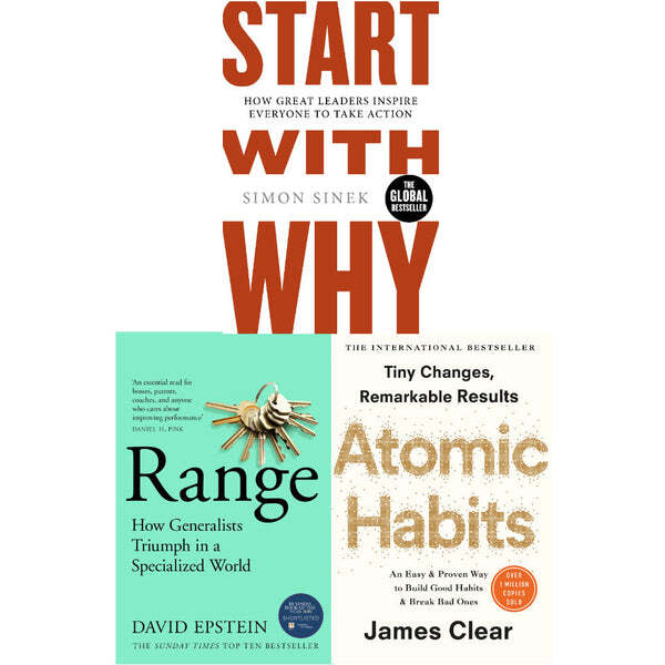Start With Why Simon Sinek,Atomic Habit James Clear,Range 3 Books Collection Set - Image 3