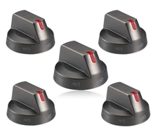 5-Pack DG64-00473B Gas Stove Knobs - Metal Base ABS For Samsung/Whirlpool