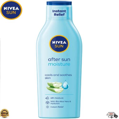 Lotion après soleil NIVEA SUN hydratant soulagement instantané aloe vera et avocat 200 ml - Photo 1/6