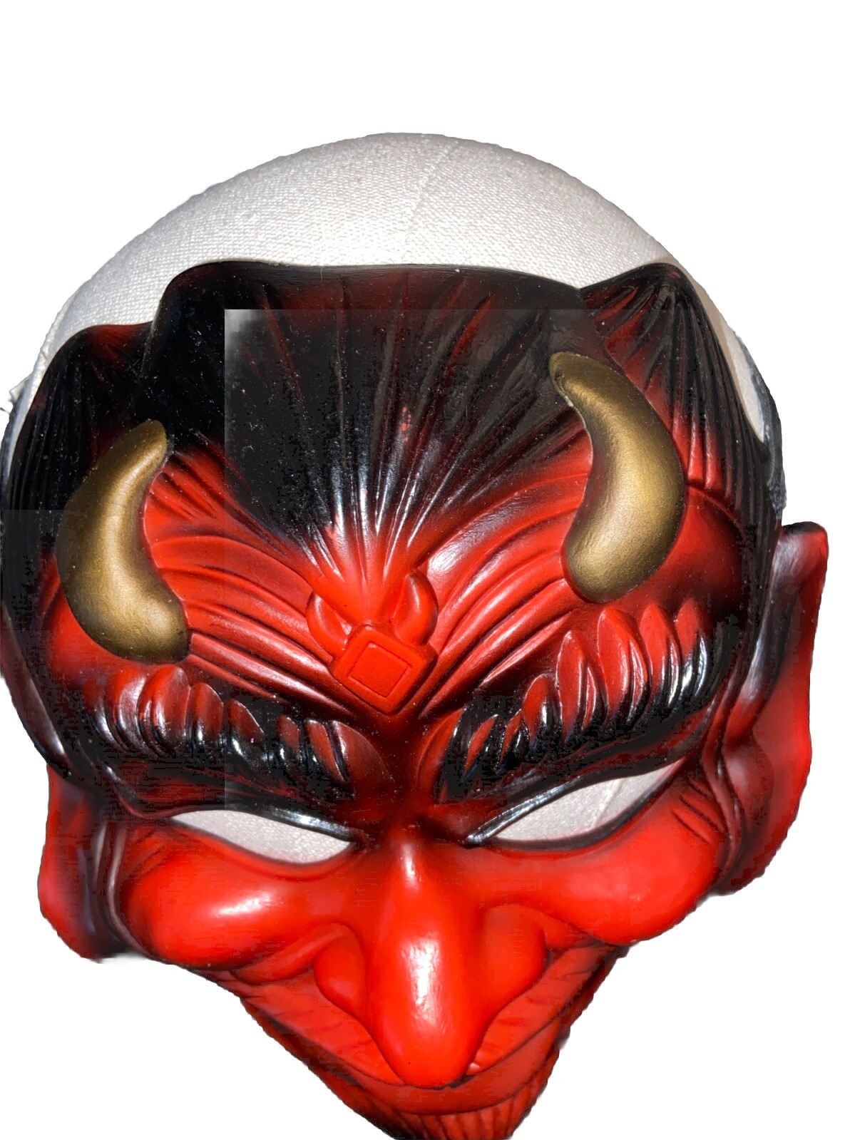 Classic Devil Demon Red Rubber Adjustable Hallowe… - image 4