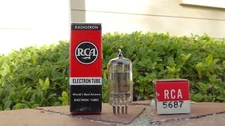 5687 x2 404A NOS/NIB RCA Twin Triode Tube-Factory Fresh-Tested-Free Ship in US