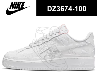 Nike Air Force 1 Low Billie Eilish Triple White Off Patch Work